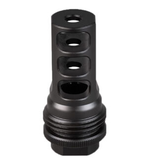 SilencerCo AC2631 ASR Muzzle Brake Black Nitride 3/4"x24 Threads 458 Cal