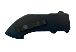 Templar Knife  Squire Utility OTF Razor Plain Black Anodized 5.38" Aluminum Handle