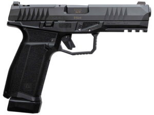 AREX 815537023893 Delta L Gen2 9mm Luger 17+1 4.50" Black Barrel, Black Nitride Optic Cut/Serrated Slide, Black Frame, Ambidextrous