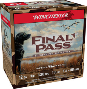 Winchester Ammo FP123BB15 Final Pass 12Gauge 3" 1 1/4oz BB/1.5Shot 25 Per Box/10 Case