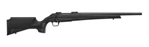 CZ-USA 07416 600+ Alpha 6.5 Creedmoor 5+1 22" Black Nitride Threaded Barrel, Black Nitride Aluminum Receiver w/Weaver Rail, Black Soft Touch Fixed Polymer Stock
