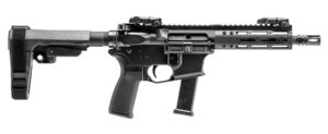 Alpha Foxtrot AA08X1HXX-XABK20 AFMG9 9mm Luger 20+1 7.50" Black QPQ Threaded Barrel, M-LOK Handguard, Black Anodized Aluminum Receiver w/Picatinny Rail, Black Polymer SB Tactical Brace, MFT Grip