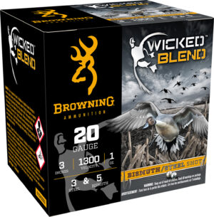 Browning Ammo B193432033 Wicked Blend 20Gauge 3" 1oz 3/5BI Shot 25 Per Box/10 Case