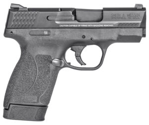 Smith & Wesson 14659 M&P M2.0 Shield Compact Slim Frame .45 ACP 7+1 3.30" Black Armornite Barrel, Black Armornite Stainless Steel Serrated Slide, Black Polymer Frame & Textured Grip, No Manual Safety