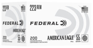 Federal AE223C American Eagle  223Rem 55gr Full Metal Jacket 200 Per Box/5 Case