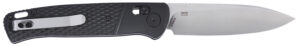 CRKT K430KXP Counterpart EDC 3.38" Folding Drop Point Plain Satin 12C27 Sandvik SS Blade, Black GRN Handle