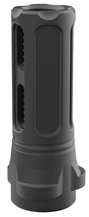 Breek Arms BRK4320 Sentinel Caged Flash Hider Black Nitride Steel 1/2"x28 Threads 223 Cal/5.56mm Compatible w/ Breek-LOK 3QD