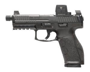 HK 81001364 VP9A1 X Tactical w/Optic Full Size 9mm Luger 20+1 4.70" Black Threaded Barrel, Black Steel Serrated w/Optic Slide, Black Polymer Frame w/Picatinny Rail, Textured Grip, Vortex CCW