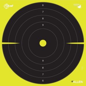 Allen 15214-30 EZ Aim Splash Bullseye Hanging Paper Black/Chartreuse 30Pack