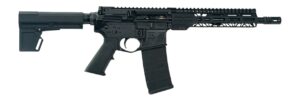 Faxon Firearms FXSPT3B105GA9 Sport  300 Blackout 30+1 10.50" Salt Bath Nitride Threaded Barrel, Aluminum Receiver w/Picatinny Rail, M-LOK Handguard, Black Polymer KAK Shockwave Pistol Brace, A2 Style