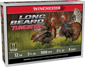 Winchester LBT12L8 12 Gauge 3.5"#8 Longbeard TS17 2-3/4 Shotshells 5 Rounds