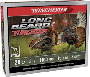 Winchester LBT2038 20 Gauge 3" 8 Longbeard TS17 1-9/16 Shotshells 5 Rounds