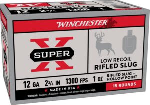 Winchester 12 Gauge 2-3/4" Superx LR 1-OZ Shotshells 15 Rounds