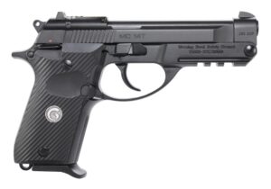 Girsan 390852 MC 14T *CA Compliant 380 ACP 10+1 4.50" Black Tip-Up Barrel, Black Steel Serrated Slide, Black Polymer Frame w/Accessory Rail, Textured Grip, RMSc Footprint