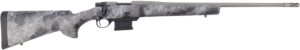 Howa HMFN6ARCGL 1500 Fence Line 6mm ARC 5+1 22" Tungsten Cerakote Threaded Barrel, Tungsten Cerakote Aluminum Drilled & Tapped Receiver, Gray Light Camo Fixed Synthetic Stock, Right Hand