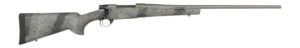 Howa HFN7PRCGL 1500 Fence Line 7mm PRC 3+1 24" Tungsten Cerakote Threaded Barrel, Tungsten Cerakote Aluminum Drilled & Tapped Receiver, Gray Light Camo Fixed Synthetic Stock, Right Hand
