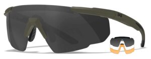 Wiley X Eyewear 308G Saber ADV Gray/CLR/Rust/OD Green