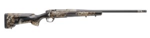 Bergara Rifles BPR38-300PRC Premier Cima Pro 300 PRC 3+1 22" Carbon Fiber CURE Threaded Barrel, Titanium Cerakote Stainless Steel Drilled & Tapped Receiver, Fixed Carbon Fiber w/Brown & Tan Sponge Acc