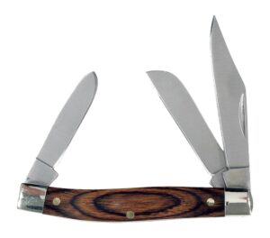 Rynoblade Knives RUK0071 440A 3-5/16"Pakawood Folding