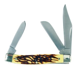 Rynoblade Knives RUK0072 440A 3-5/16"Deer Horn Folding