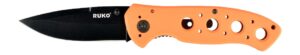Rynoblade Knives 440A 3-1/4"Blaze Orange Folding