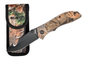 Rynoblade Knives 440A 3-1/2"Woodlnd Guthook CS
