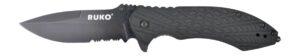 Rynoblade Knives 440C 3-1/4"Serrated Folding BBPS