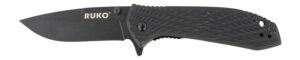 Rynoblade Knives 440C 3-1/4"BLK Handle Folding