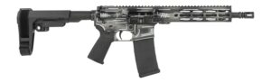 Shark Coast Tactical SCC07046ANBK-P Anime-15 Black 5.56 NATO 30+1 10.50" Black Nitride Threaded Barrel, Aluminum Receiver w/Picatinny Rail, M-LOK Handguard, Polymer SB Tactical SBA3 Brace, Polymer Gri