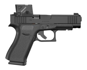 Glock PA4850B03FRMOS8A4 G48 MOS w/Aimpoint Slim Compact 9mm Luger 10+1 4.17" Black GMB Barrel, Black nDLC Steel Serrated w/Aimpoint COA Slide, Black Polymer Frame w/Accessory Rail, Right Hand