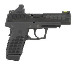 Kel-Tec P15BLKOPTIC P15 w/Optic Compact Frame 9mm Luger 15+1 4" Black Nitride Steel Optic Ready Slide, Black Polymer Frame w/Picatinny Rail, Black Stippled Grip, Ambidextrous, Viridian Optic