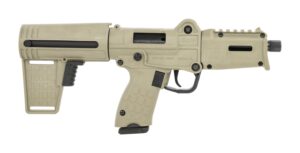Kel-Tec SDP9TAN SUB SDP 9mm Luger 17+1 6" Threaded Barrel, Polymer Receiver w/Picatinny Rail, Polymer Folding Pistol Brace, Polymer Grip