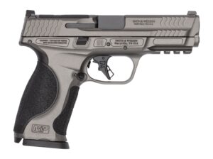 Smith & Wesson 14916 M&P9 M2.0 Metal 9mm Luger 15+1 4.25" Armornite Finish Stainless Steel Optic Ready Slide, Black Aluminum Frame w/Picatinny Rail, Interchangeable Palmswell Grip
