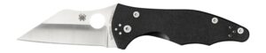 Spyderco C85GP2 Yojimbo 2 3.20" Folding Wharncliffe Plain Satin CPM S30V SS Blade/ Black Textured G10 Handle Includes Pocket Clip