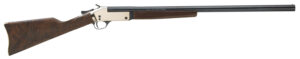 Henry H015B12 Single Shot 12 Gauge with 28" Blued Barrel, 3.5" Chamber, 1rd Capacity, Polished Brass Metal Finish & American Walnut Stock Right Hand (Full Size)