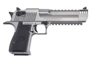 Magnum Research DE44SRMB Desert Eagle Mark XIX 44 Rem Mag 6" with Muzzle Brake 7+1 Overall Stainless Steel Black Polymer Grip