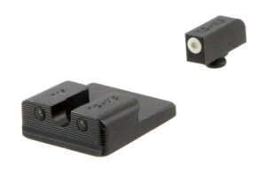 TruGlo TG231T2W Tritium Pro Black | Green Tritium White Outline Front Sight Green Tritium Rear Sight