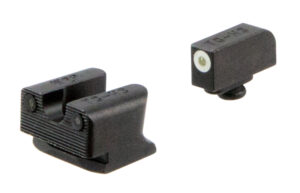 TruGlo TG231W2W Tritium Pro Black | Green Tritium White Outline Front Sight Green Tritium Rear Sight