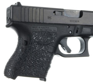 Talon Grips 116R Adhesive Grip Compatible w/Glock 26/27/28/33/39 Gen4 w/No Backstrap, Black Textured Rubber