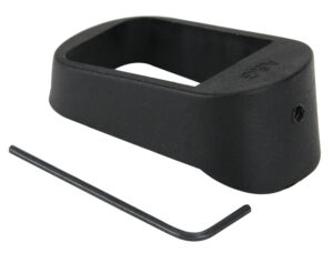 Pachmayr 03850 Mag Sleeve Compatible w/Glock 17/22/31 Mags To Fit Glock 19/23/32 Models, Black Polymer