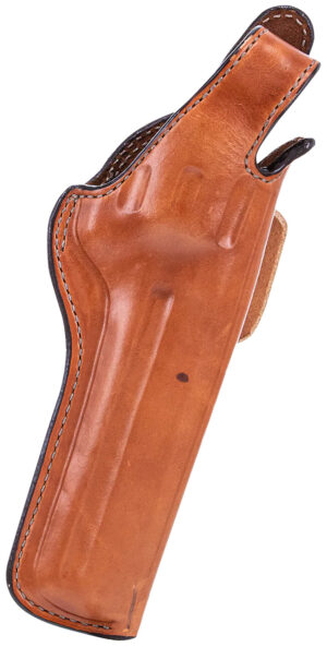 Bianchi 10309 5BHL Thumbsnap OWB Size 08 Tan Leather Belt Loop Fits S&W N Frame/Colt Anaconda 4" Barrel Right Hand