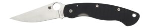 Spyderco C36GPE Military 4" Folding Modified Clip Point Plain CPM S30V Stainless Steel Blade/G10 Black Handle