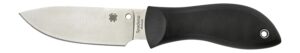Spyderco FB02P Moran 3.88" Fixed Drop Point Plain Satin VG-10 SS Blade/Black FRN Handle Includes Sheath w/G-Clip