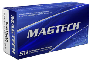 Magtech 9D Range/Training  9mmLuger 95gr Jacketed Soft Point Flat 50 Per Box/20 Case