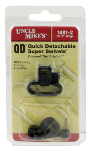 Uncle Mike's 14812 Super Swivel  Quick Detach 115 BLR Blued 1" Loop for Browning BLR (Does Not Fit BLR Lightening)