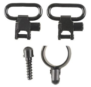 Uncle Mike's 15912 Magnum Band Swivel Set Quick Detach 115 SG-1 Blued 1" Loop for 12 Gauge Single/ Over Under Barrel Shotgun
