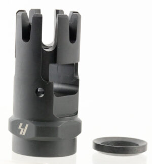 Strike Industries CCCOMP Checkmate Comp Black Steel with 1/2"-28 tpi Threads & 1.87" OAL for 223 Rem, 5.56x45mm NATO AR-Platform