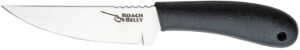 Cold Steel 20RBC Roach Belly 4.50" Fixed Serrated 4116 Stainless Steel Blade/Black Polypropylene Handle