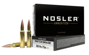Nosler 60132 Match Grade RDF 308Win 175gr RDF Hollow Point Boat Tail 20 Per Box/10 Case