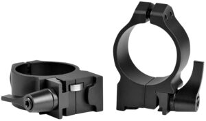 Warne 14RLM Maxima Matte Black Steel 30mm Tube Medium 0 MOA, Fits Ruger No.1/Mini 14/Blackhawk